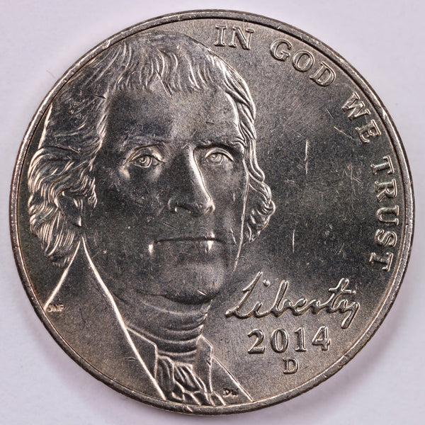 2014-D Jefferson Nickel, Uncirculated coin, Store #UN014D