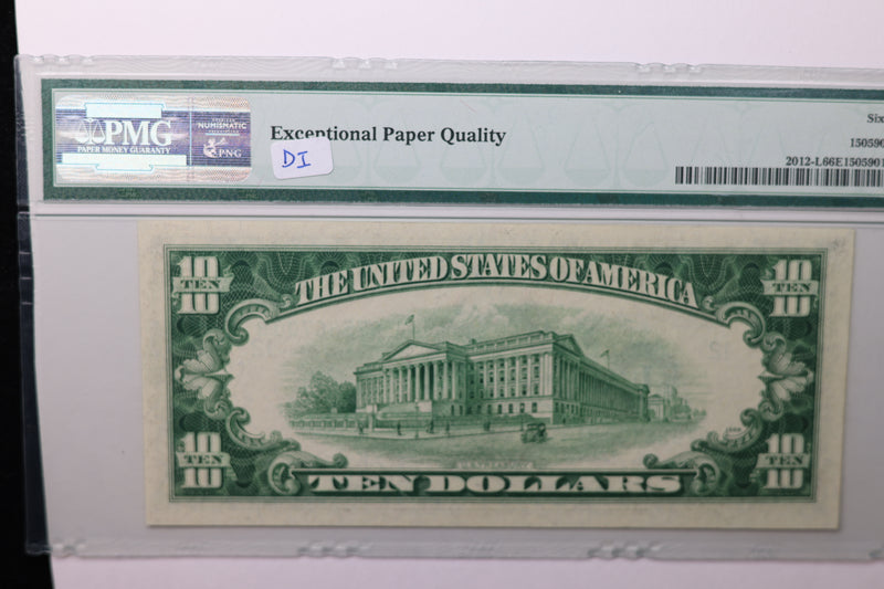 1950B $10 Federal Reserve Note, PMG 66, PPQ,  Store Sale