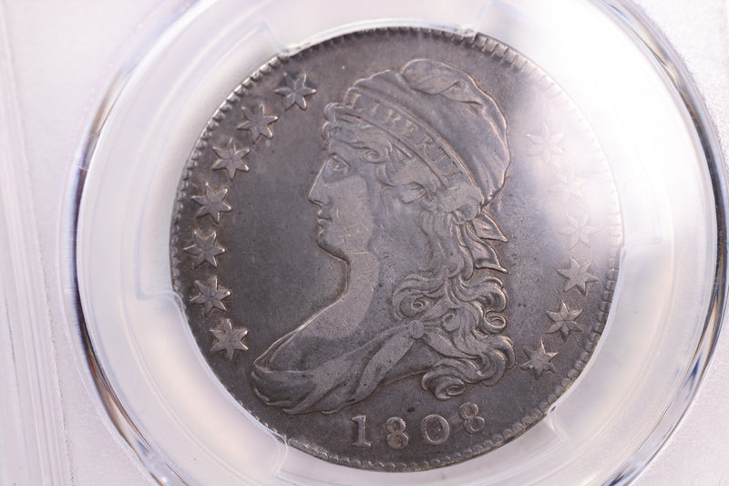 1808 50 Cent, Cap Bust Half Dollar., PCGS VF-30., Store