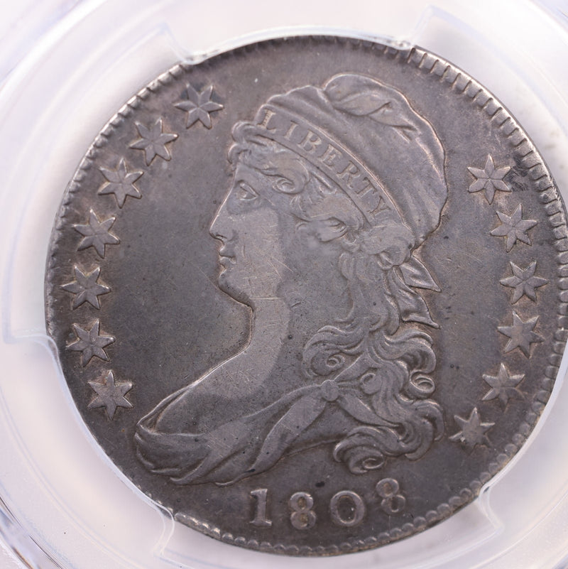 1808 50 Cent, Cap Bust Half Dollar., PCGS VF-30., Store