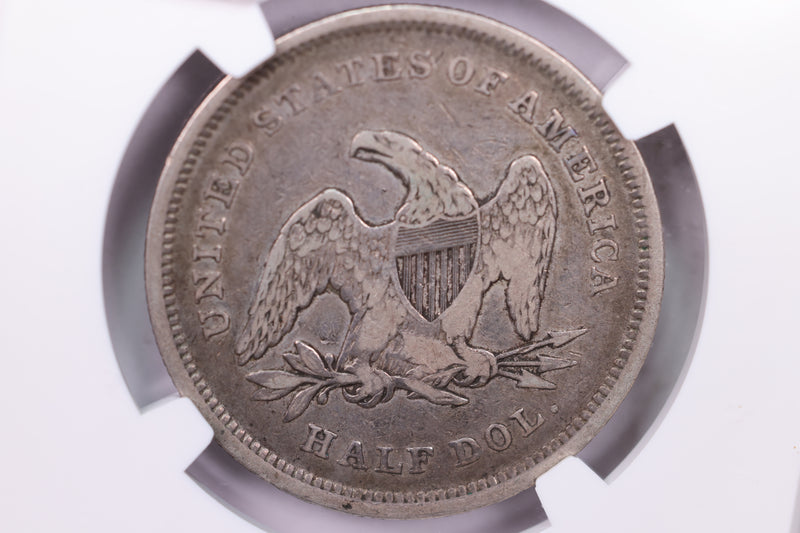 1839 Seated Liberty Half Dollar., NO DRAPERY., NGC VF-35., CAC., Store