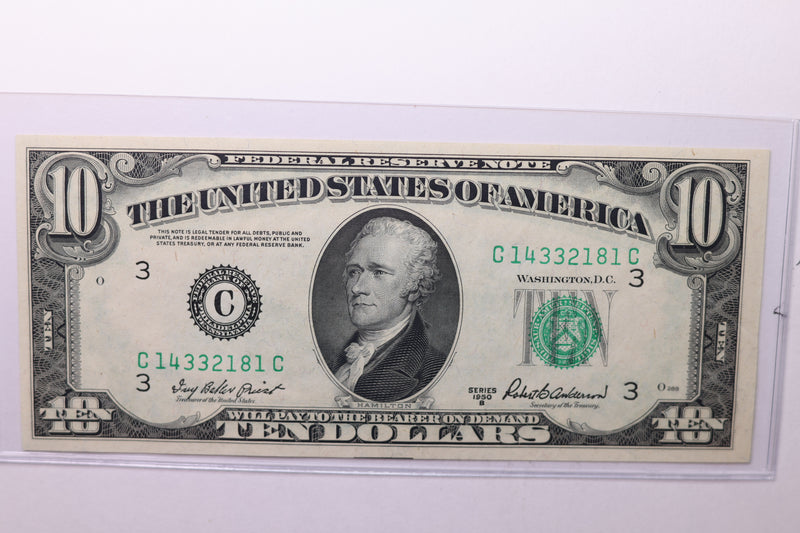 1950-B $10 Federal Reserve Note. Crisp Uncirculated., Store Sale