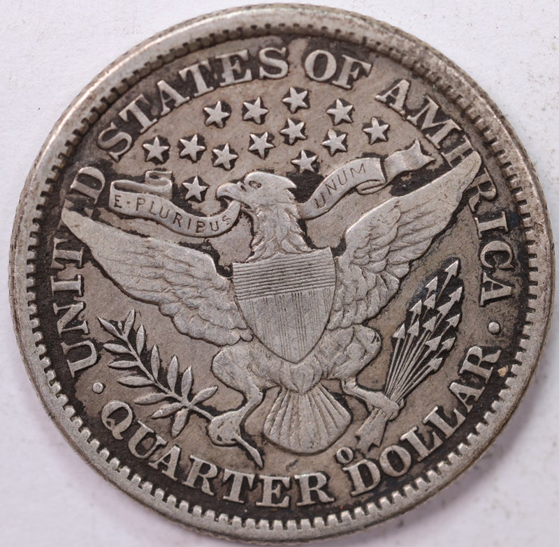 1893-O., Barber Silver Quarter., Very Fine Circulated Coin., Store