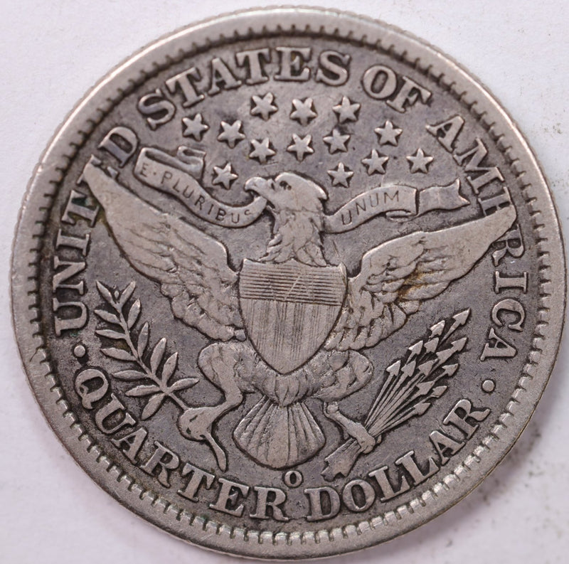 1898-S., Barber Silver Quarter., Very Fine Circulated Coin., Store