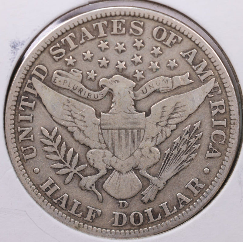 1915-D Barber Silver Half Dollar., Fine+ Circulated Coin., Store