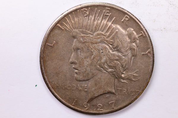 1927 Peace Silver Dollar., Extra Fine Circulated Coin., Store #1854