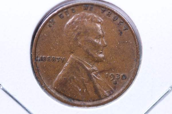 1930-S Lincoln Wheat Cent., About Uncirculated Coin., STORE #1870