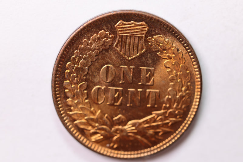 1909 Indian Head Cent., Red Mint State., Uncirculated Coin., STORE