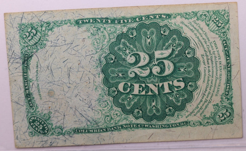 25 Cent, Fractional Currency., Affordable Circulated Currency., STORE SALE