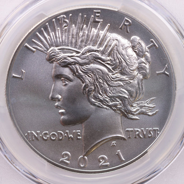 2021 $1, Peace Dollar 100th Anniversary Commemorative., PCGS MS-69.,  #1895