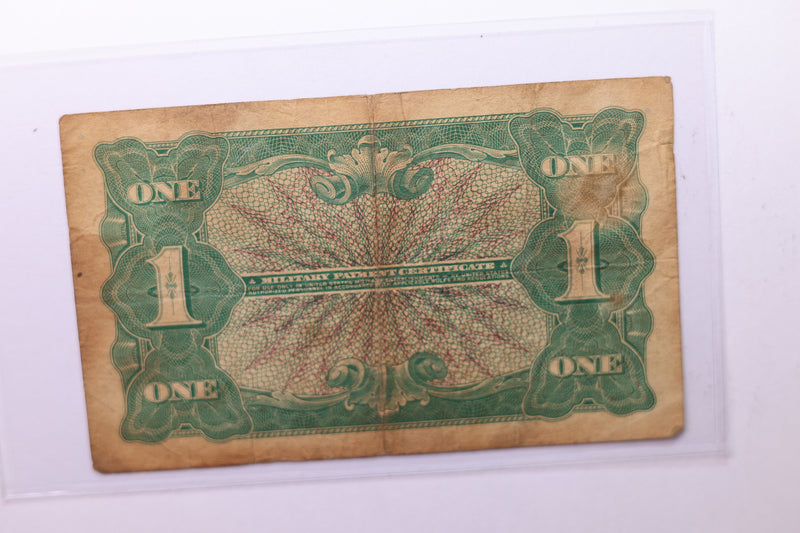 One Dollar, Military Payment Certificate, (MPC), Affordable Circulated Currency., STORE SALE