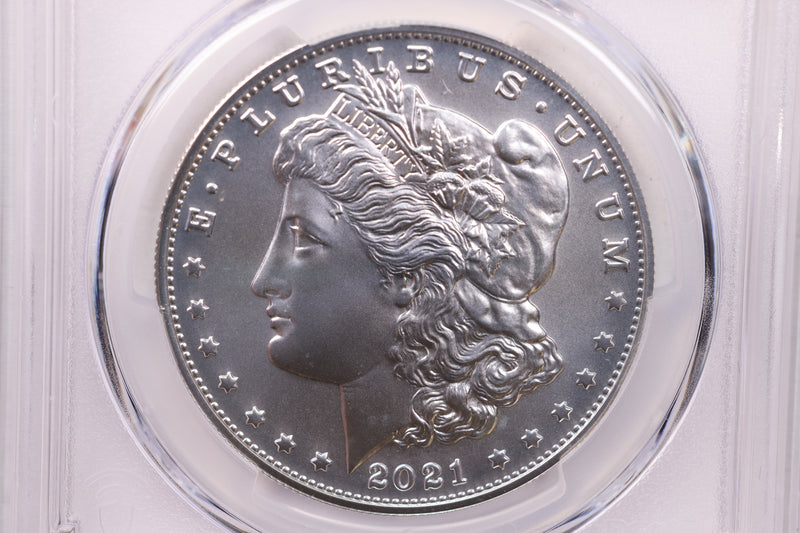 2021-O $1, Morgan Silver Dollar Commemorative Coin., PCGS MS-68.,