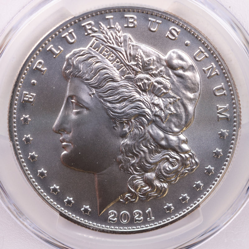 2021-CC $1, Morgan Silver Dollar Commemorative Coin., PCGS MS-69.,