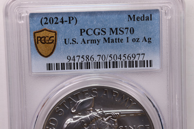 2024-P U.S. Mint Medal., U.S. ARMY., PCGS MS-70.,