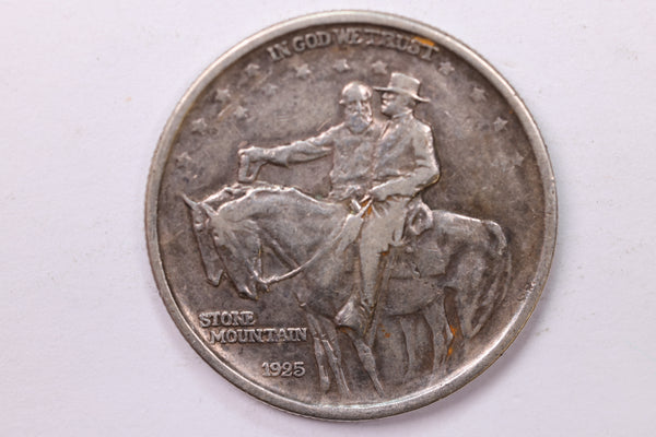 1925 Stone Mountain, Silver Half Dollar Commemorative., Extra Fine., Store #1947