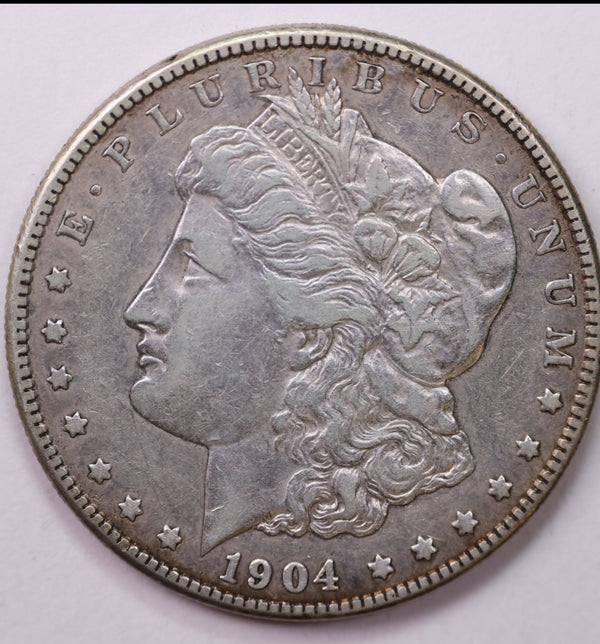 1904-S Morgan Silver Dollar, Very Fine Circulated Coin, Store #DR0118