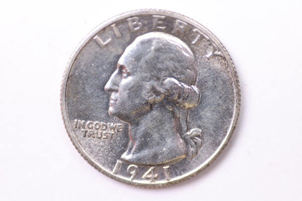 1941-S Washington Silver Quarter, Affordable Collectible Coins. Large Store Sale #035300