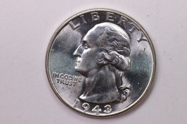 1943 Washington Silver Quarter, Affordable Collectible Coins. Large Store Sale #035308