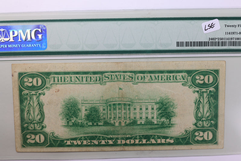 1928 $20., Gold Certificate., PMG VF-25., Store