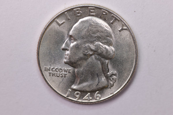 1946 Washington Silver Quarter, Affordable Collectible Coins. Large Store Sale #035326