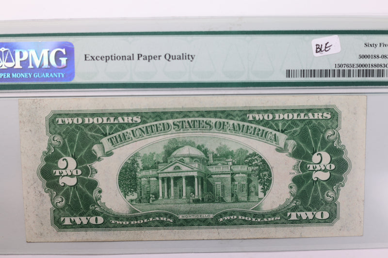 1928 F, $2., Legal Tender Note., PMG CU-65 EPQ., Store