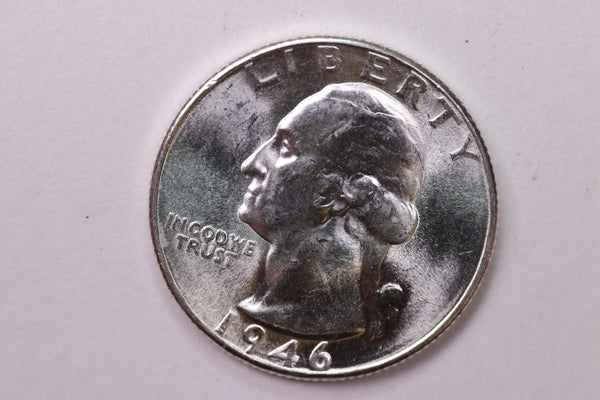 1946-D Washington Silver Quarter, Affordable Collectible Coins. Large Store Sale #035328