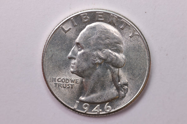 1946-D Washington Silver Quarter, Affordable Collectible Coins. Large Store Sale #035329