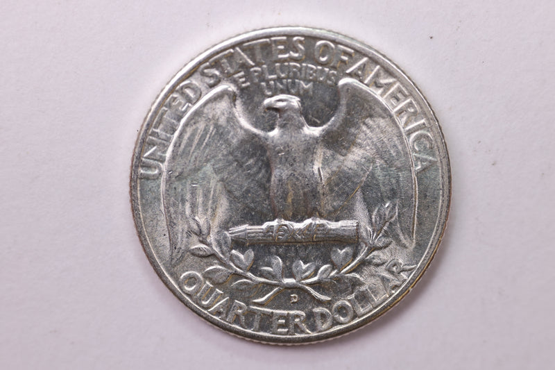 1946-D Washington Silver Quarter, Affordable Collectible Coins. Large Store Sale