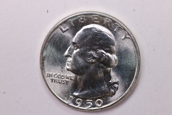 1950-D Washington Silver Quarter, Affordable Collectible Coins. Sale #035351