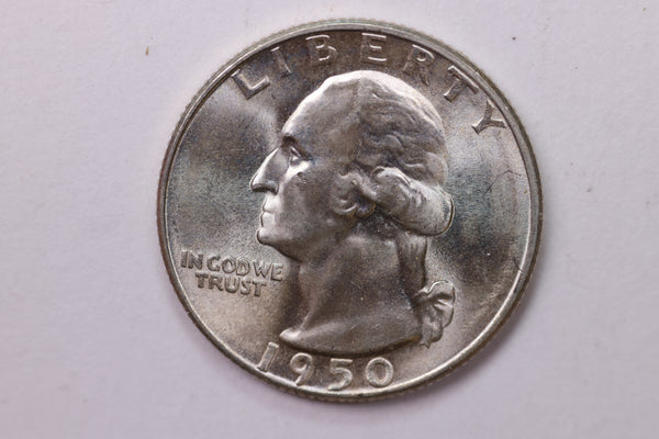 1950-S Washington Silver Quarter, Affordable Collectible Coins. Sale #035353