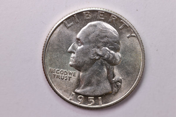 1951-S Washington Silver Quarter, Affordable Collectible Coins. Sale #035359