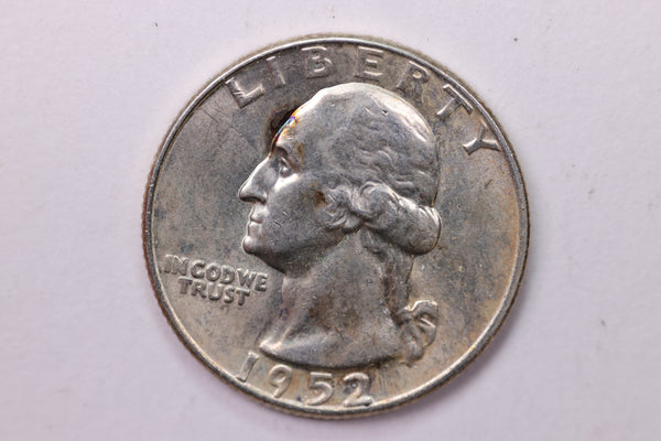 1952-D Washington Silver Quarter, Affordable Collectible Coins. Sale #035364