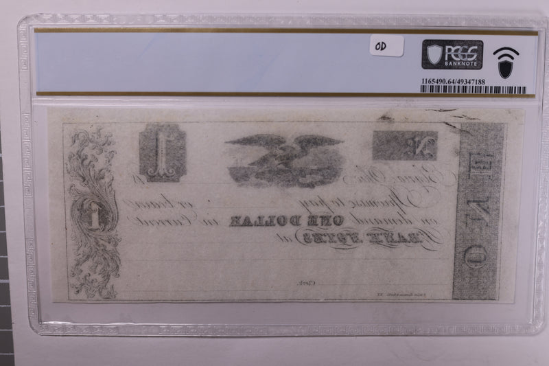 18__ $1.,  Elyria, Ohio., Remainder Obsolete., PCGS CU-64 PPQ., Store