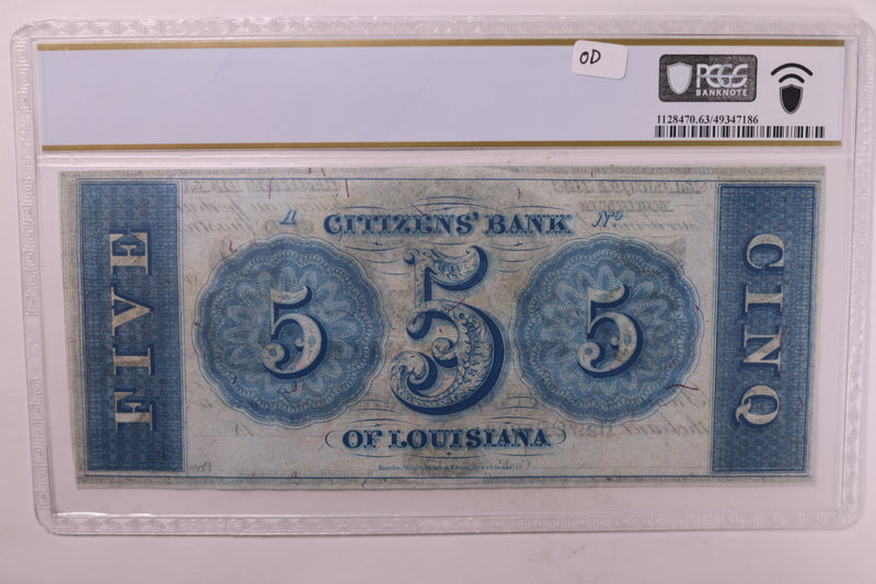 18__ $5., 'New Orleans, LA'., Obsolete, Remainder., PCGS CU-63., Store