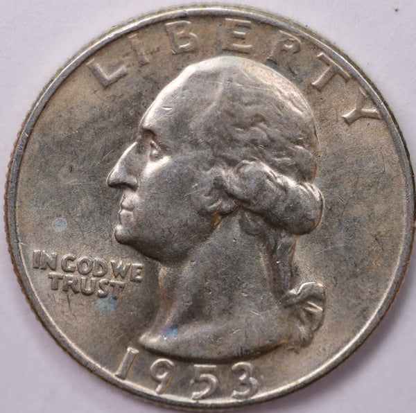 1953-D Washington Silver Quarter, Affordable Collectible Coins. Sale #035368