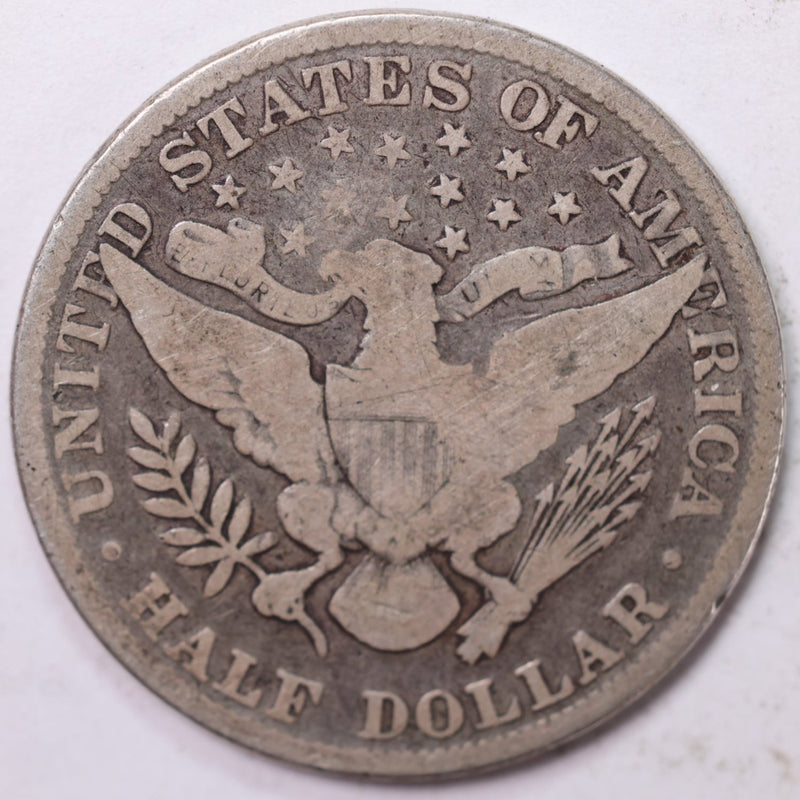 1892 Barber Half Dollar, Very Good Circulated Coin, Store