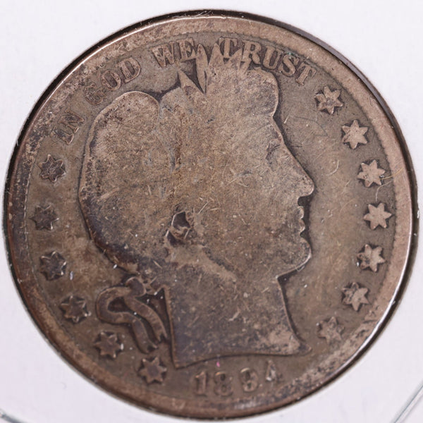 1894-S Barber Half Dollar, Good+ Circulated Coin, Store #H894S01