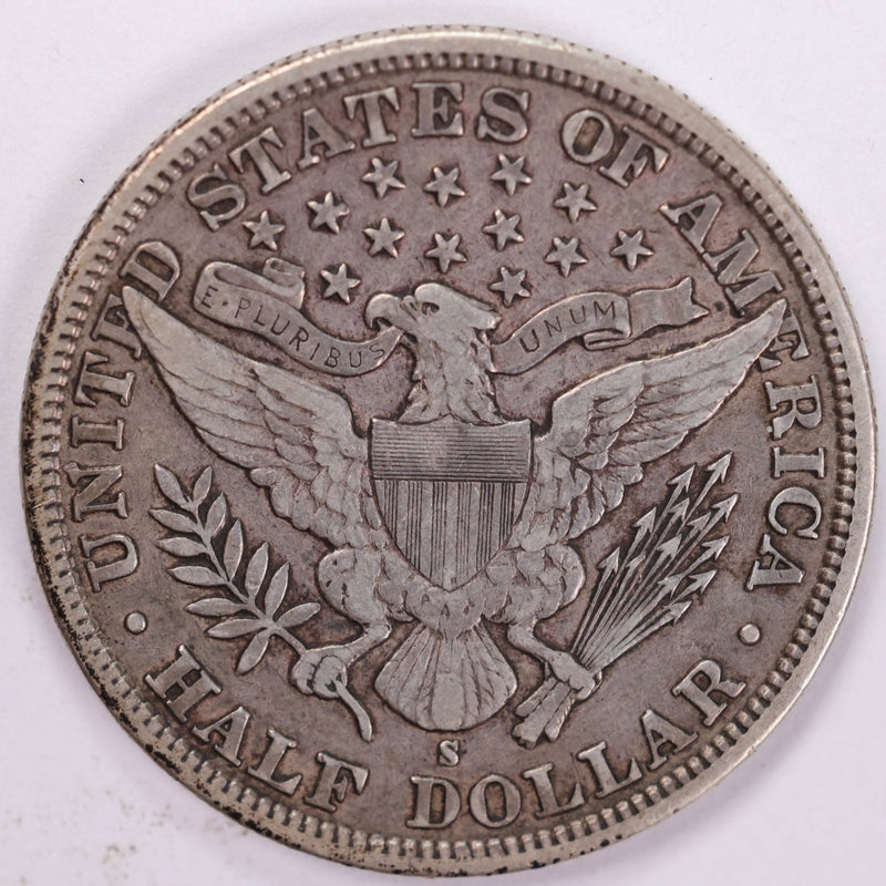 1894-S Barber Half Dollar, Very Fine Circulated Coin, Store