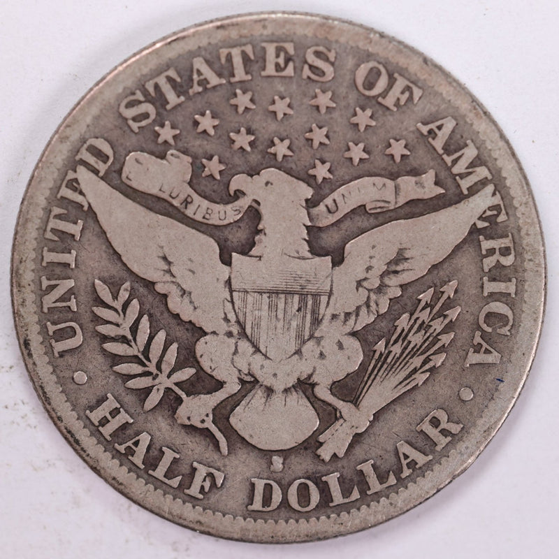 1894-S Barber Half Dollar, Very Good Circulated Coin, Store