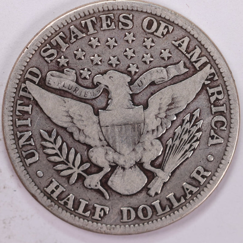 1895 Barber Half Dollar, Very Good Circulated Coin, Store