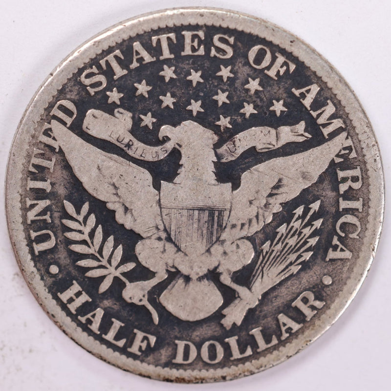 1895 Barber Half Dollar, Very Good Circulated Coin, Store