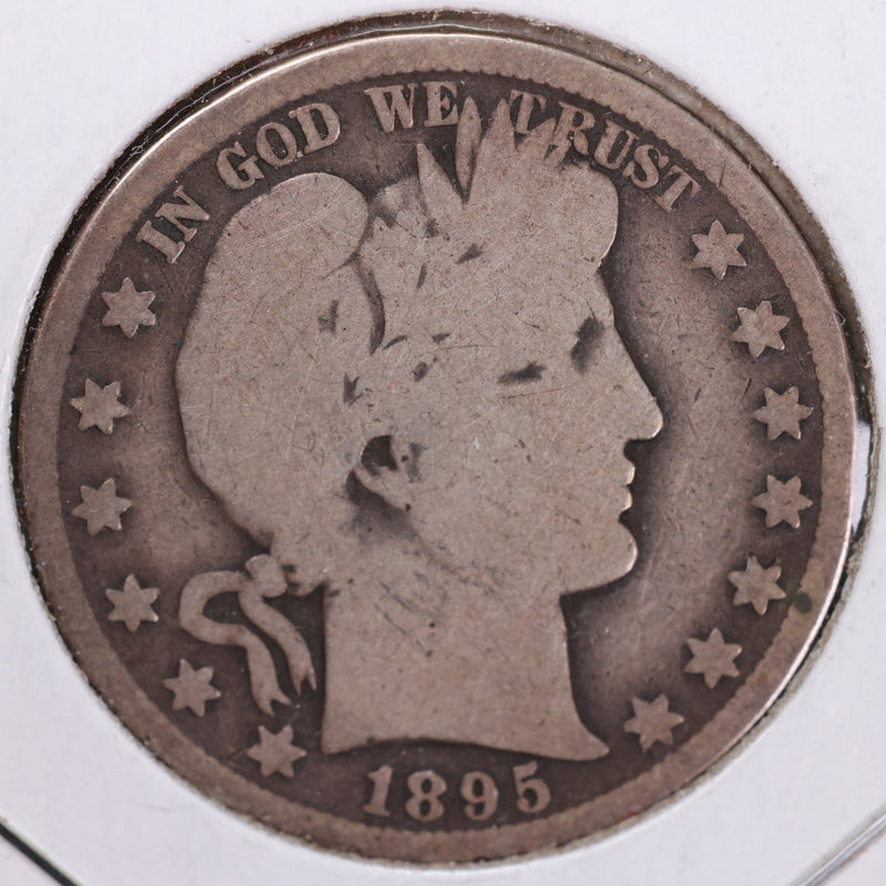 1895-O Barber Half Dollar, Very Good Circulated Coin, Store