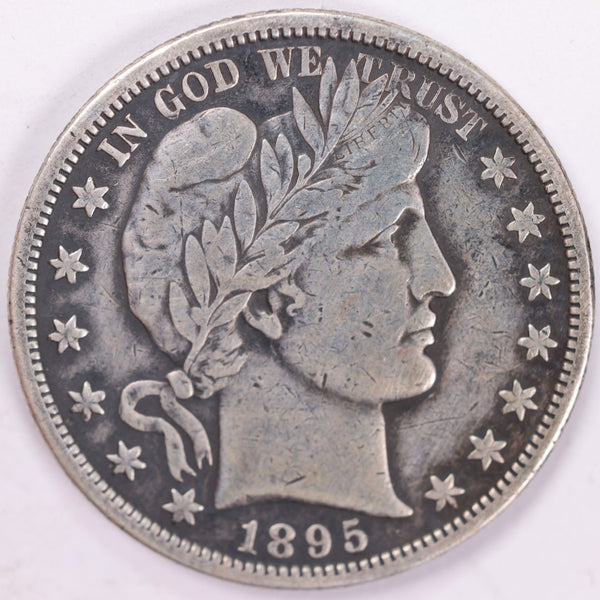 1895-S Barber Half Dollar, Fine Circulated Coin, Store #H895S01