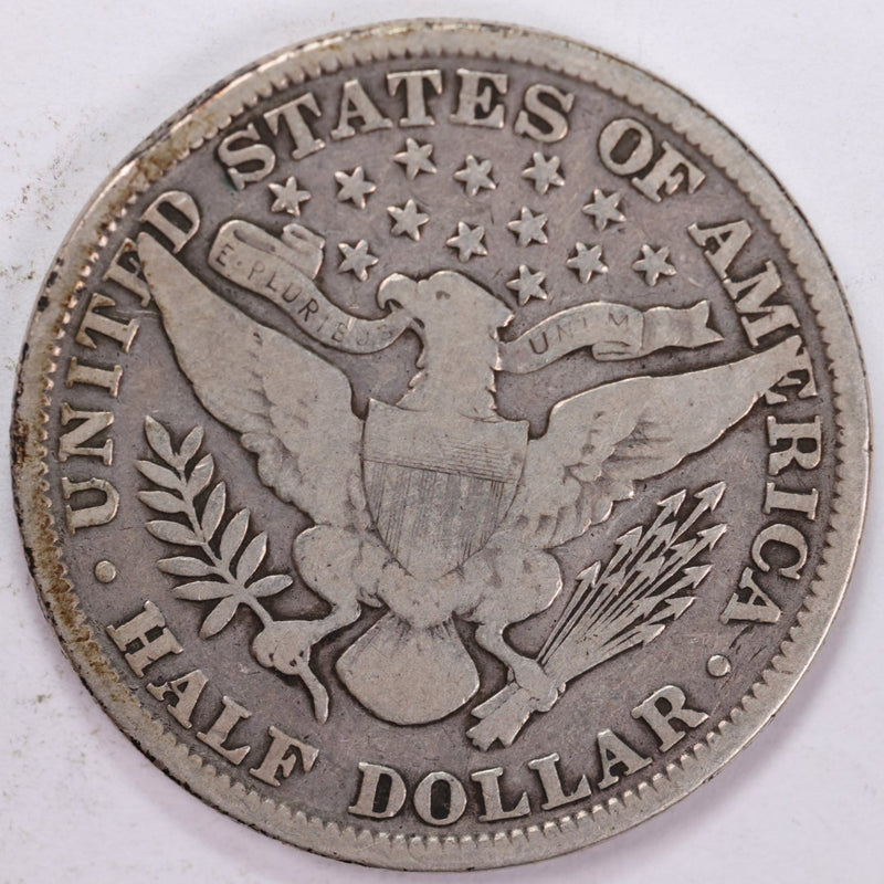 1896 Barber Half Dollar, Fine Circulated Coin, Store