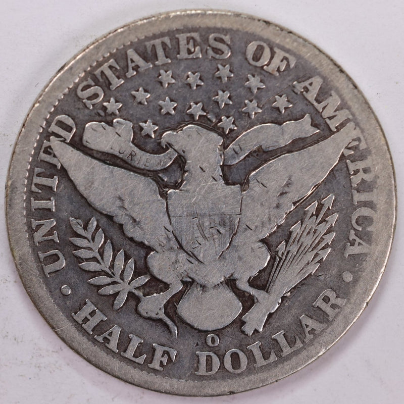 1896-O Barber Half Dollar, Very Good Circulated Coin, Store