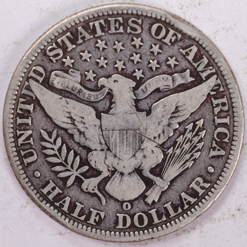 1899-O Barber Half Dollar, Very Good Circulated Coin, Store