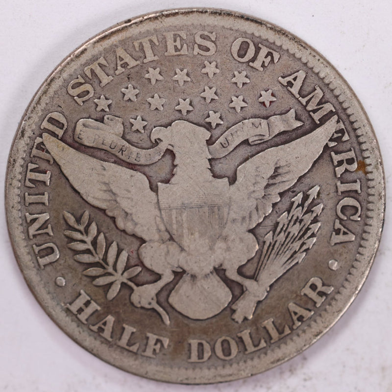 1900 Barber Half Dollar, Very Good Circulated Coin, Store