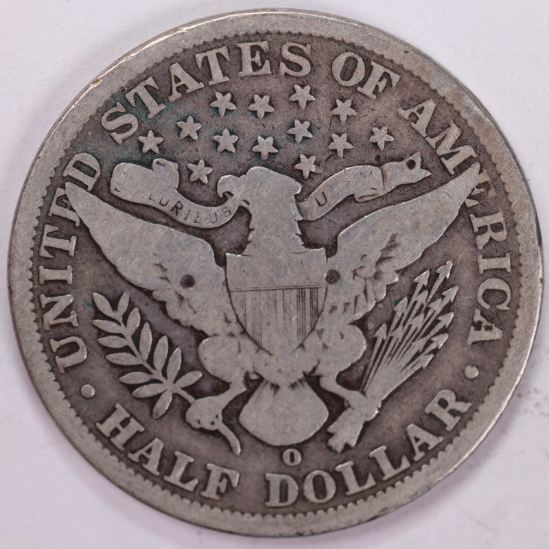 1900-O Barber Half Dollar, Very Good Circulated Coin, Store