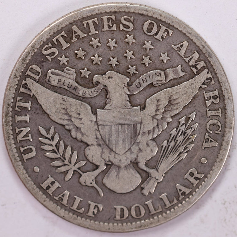 1901 Barber Half Dollar, Fine Circulated Coin, Store