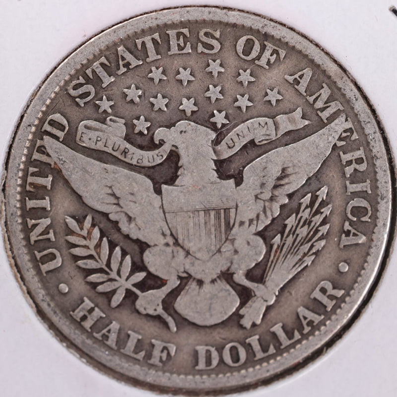 1902 Barber Half Dollar, Very Good Circulated Coin, Store